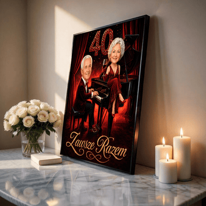 Melodia Naszej Miłości – Personalizowany plakat dla pary - idamell.com