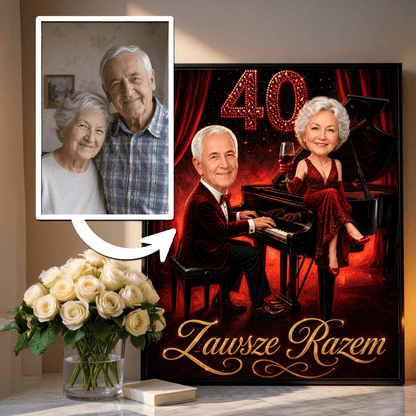 Melodia Naszej Miłości – Personalizowany plakat dla pary - idamell.com