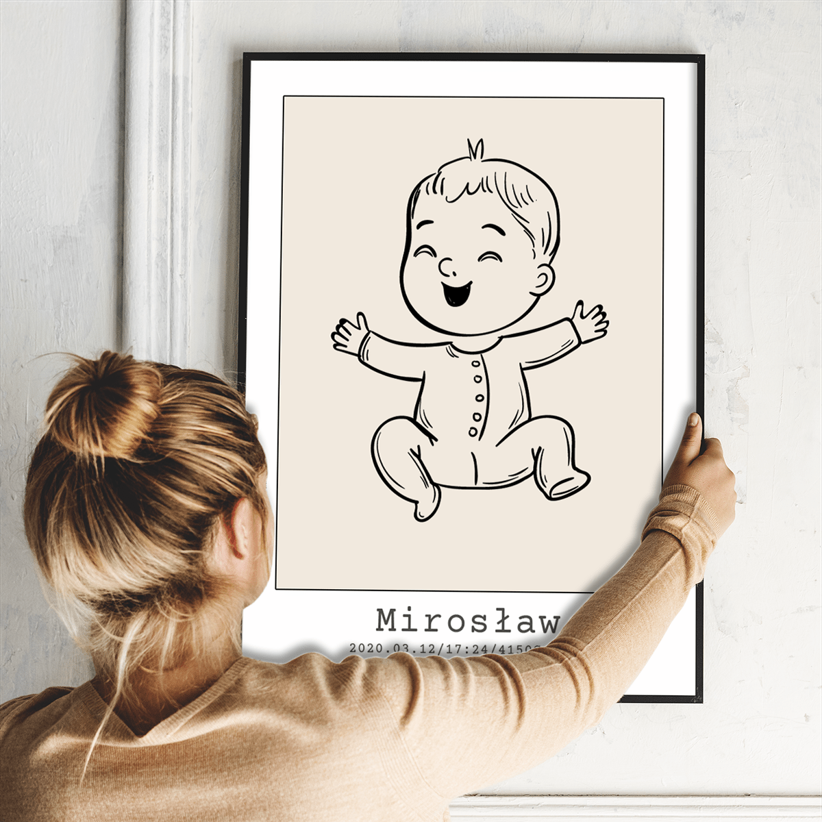 Metryczka - plakat, spersonalizowany prezent dla dziecka - idamell.com
