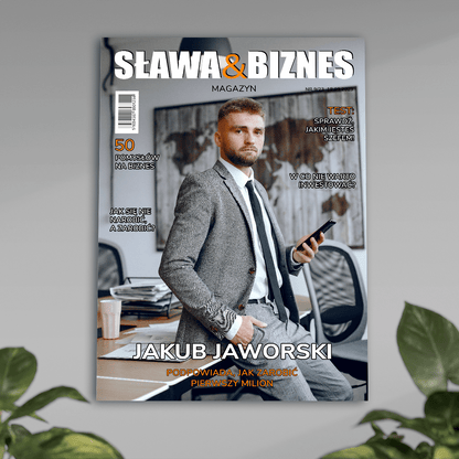 Mężczyzna sukcesu - plakat, spersonalizowany prezent dla mężczyzny - idamell.com
