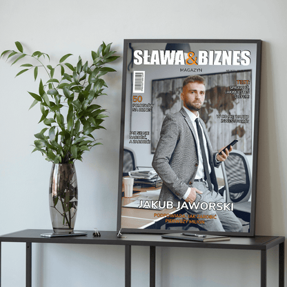 Mężczyzna sukcesu - plakat, spersonalizowany prezent dla mężczyzny - idamell.com