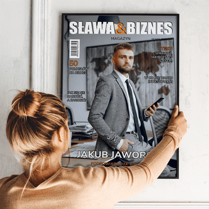 Mężczyzna sukcesu - plakat, spersonalizowany prezent dla mężczyzny - idamell.com