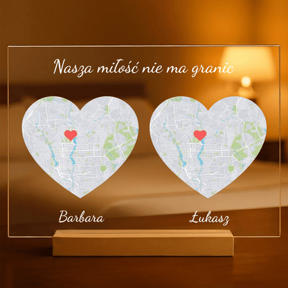 Miłość nie ma granic - Druk na szkle, spersonalizowany prezent - idamell.com