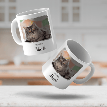 Mój kotek - 1x Kubek z nadrukiem, spersonalizowany prezent - idamell.com