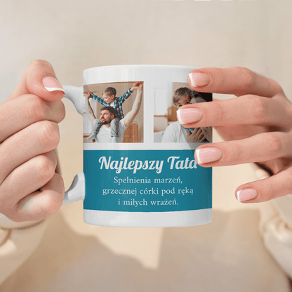 Mój tato - 1x Kubek z nadrukiem, spersonalizowany prezent dla taty - idamell.com
