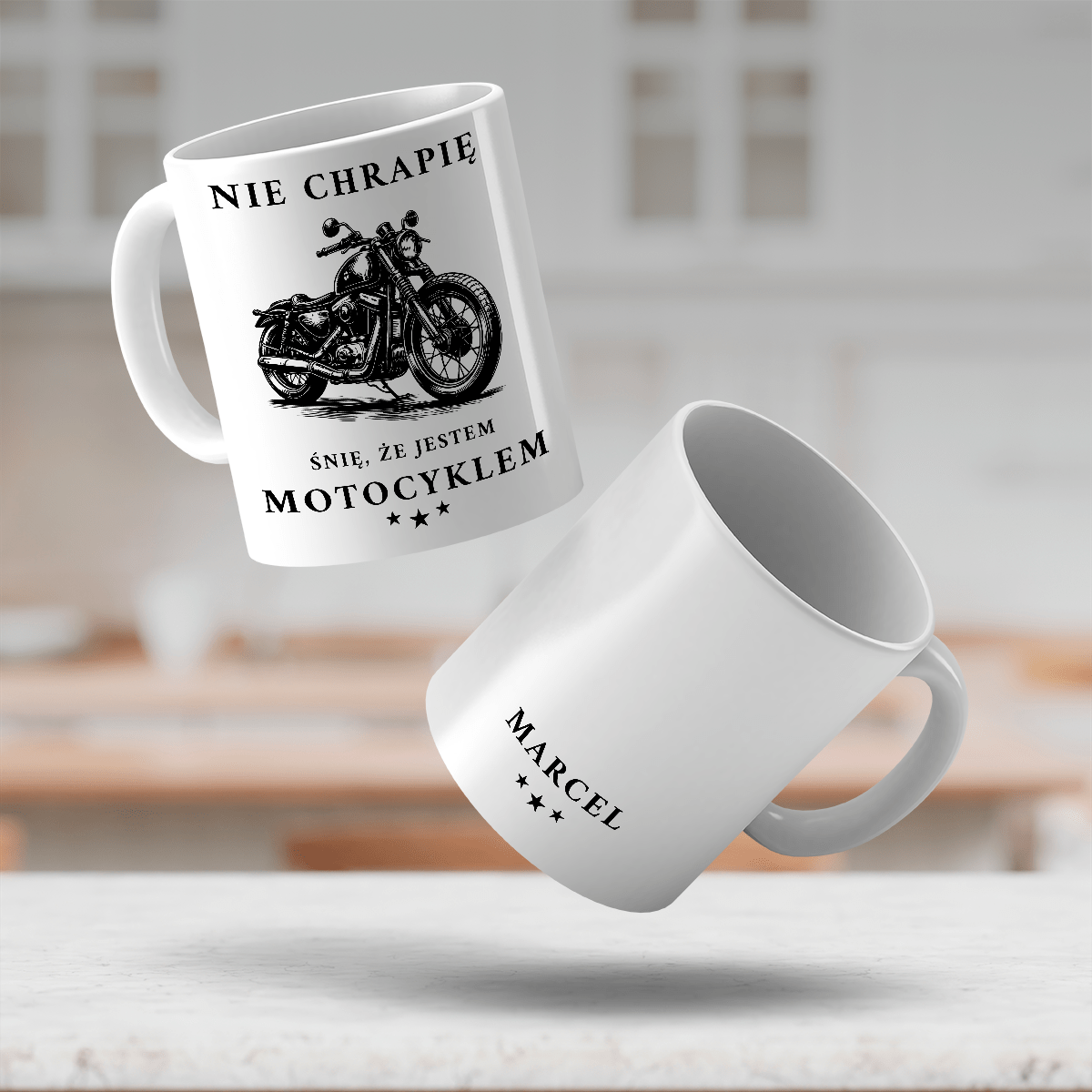 Motocykl - 1x Kubek z nadrukiem, spersonalizowany prezent dla mężczyzny - idamell.com