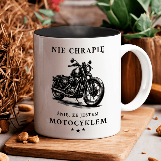 Motocykl - 1x Kubek z nadrukiem, spersonalizowany prezent dla mężczyzny - idamell.com