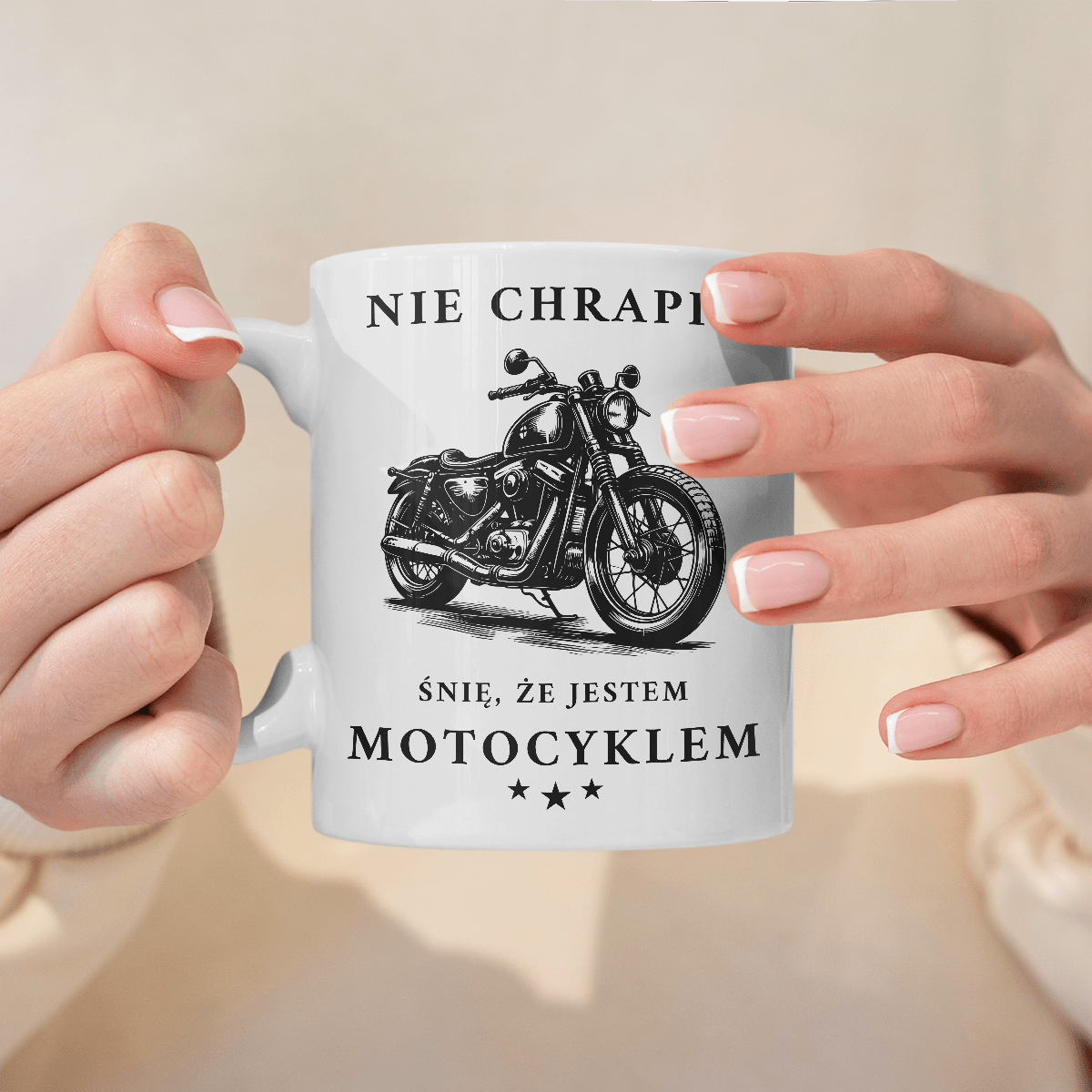 Motocykl - 1x Kubek z nadrukiem, spersonalizowany prezent dla mężczyzny - idamell.com