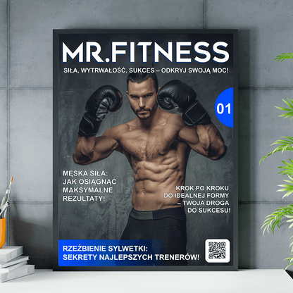 Mr.Fitness - plakat, spersonalizowany prezent dla sportowca - idamell.com