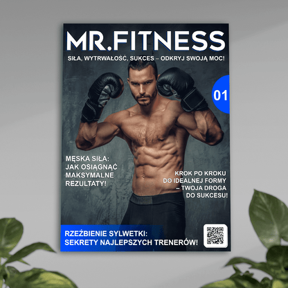 Mr.Fitness - plakat, spersonalizowany prezent dla sportowca - idamell.com