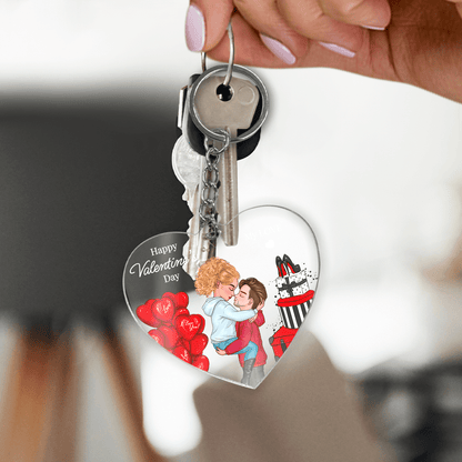 My Love Clipart - brelok do kluczy serce, spersonalizowany prezent dla niej - idamell.com