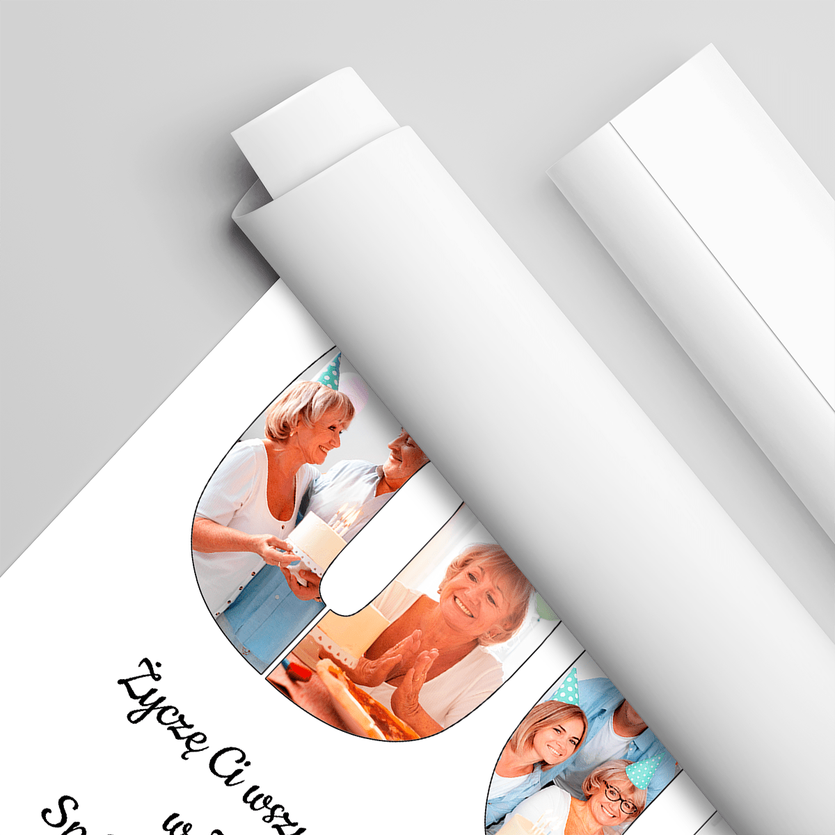 Na 80. urodziny - plakat, spersonalizowany prezent dla niej - idamell.com
