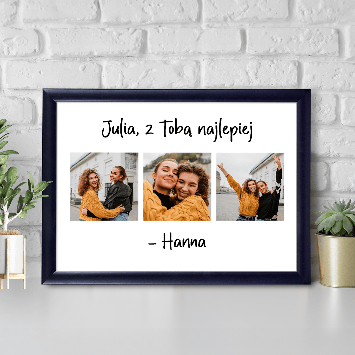 Najlepiej z Tobą - Druk na szkle, spersonalizowany prezent - idamell.com