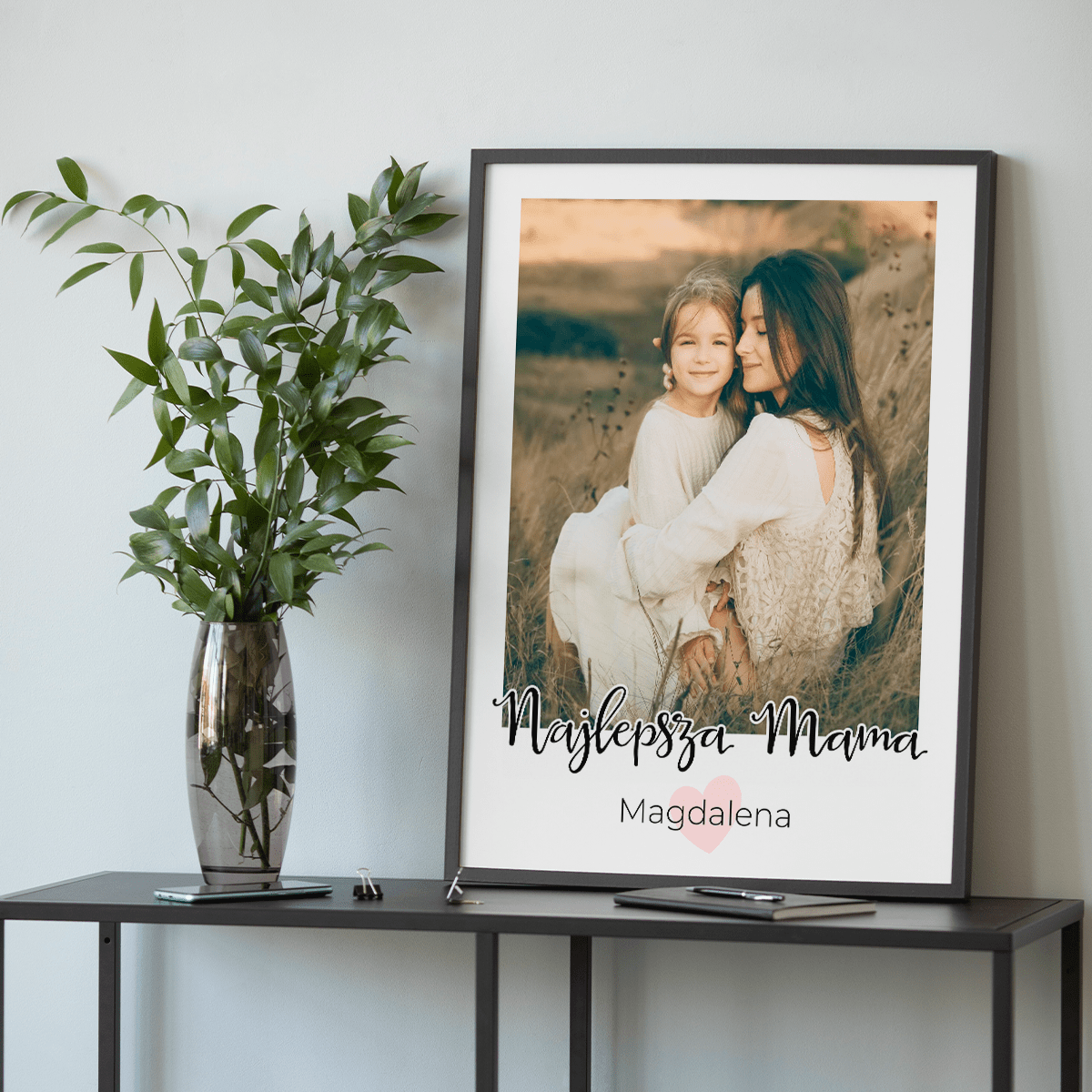Najlepsza mama - plakat, spersonalizowany prezent dla mamy - idamell.com