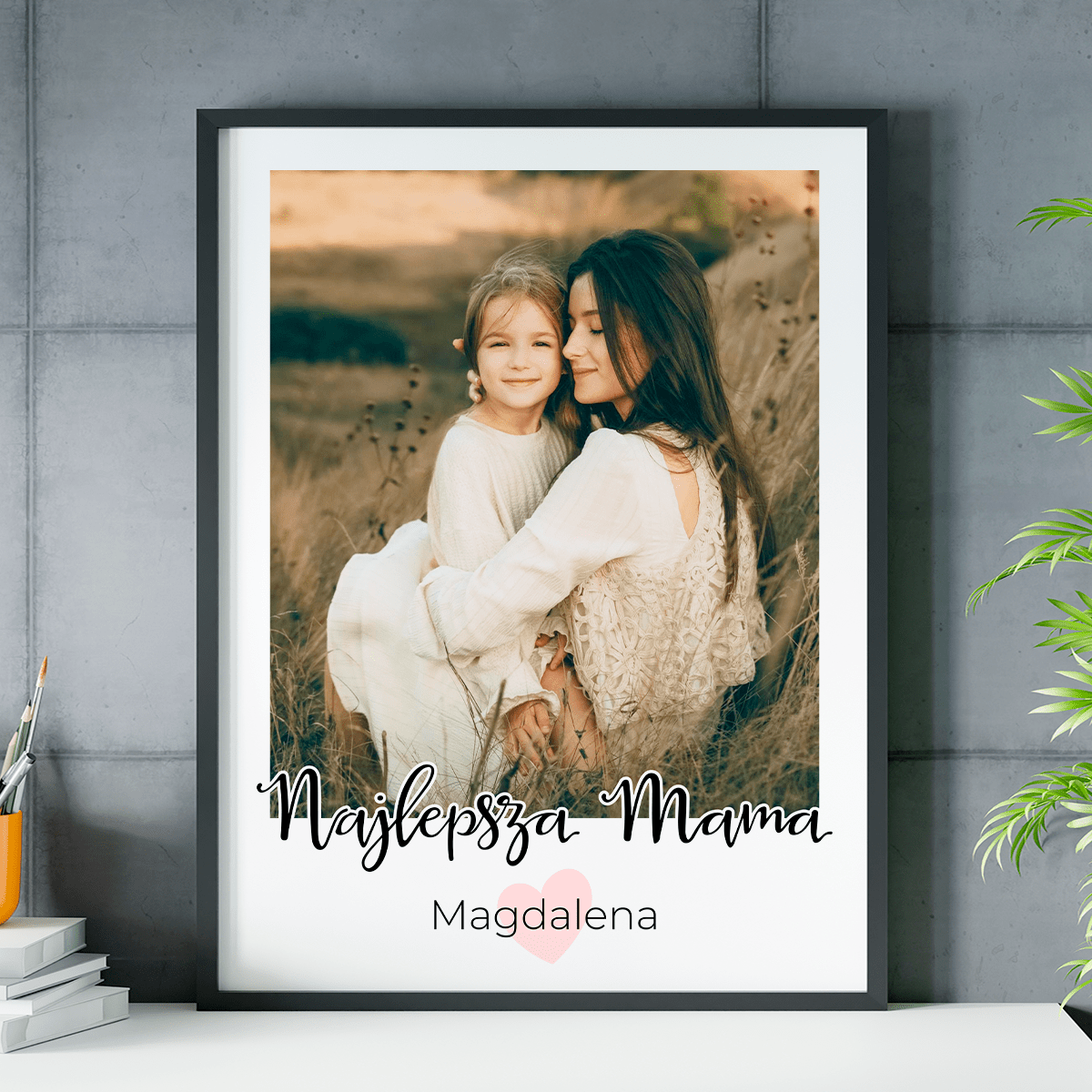 Najlepsza mama - plakat, spersonalizowany prezent dla mamy - idamell.com