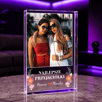 Najlepsze przyjaciółki imiona + zdjęcie - Druk na szkle, spersonalizowany prezent dla przyjaciółki - idamell.com
