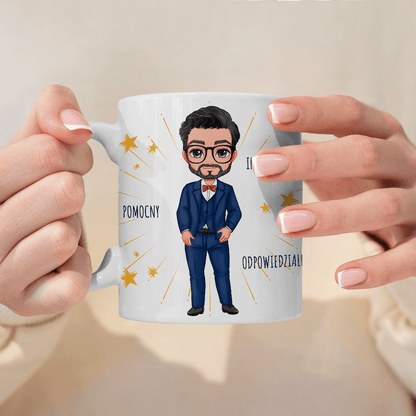 Najlepszy chłopak Clipart - 1x Kubek z nadrukiem, spersonalizowany prezent dla niego - idamell.com