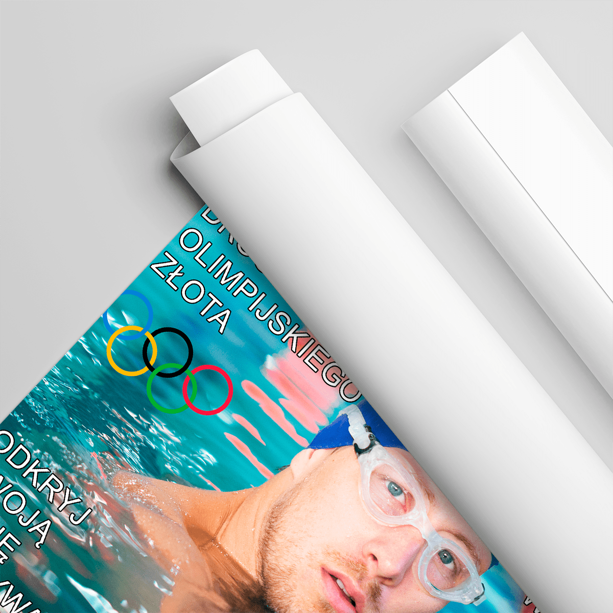 Najlepszy pływak - plakat, spersonalizowany prezent dla niego - idamell.com