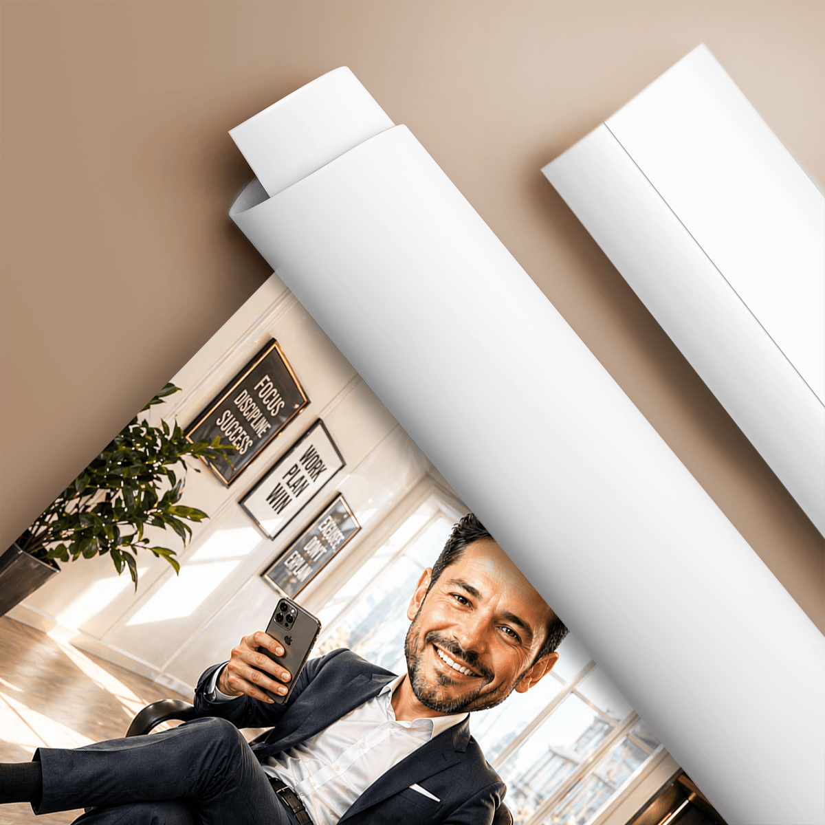 Najlepszy szef - plakat, spersonalizowany prezent dla szefa - idamell.com