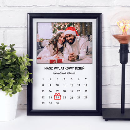 Nasz kalendarz - Druk na szkle, spersonalizowany prezent dla pary - idamell.com