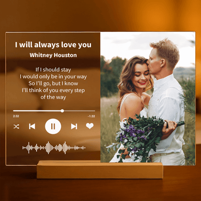 Nasz rok Spotify - Druk na szkle, spersonalizowany prezent dla pary - idamell.com