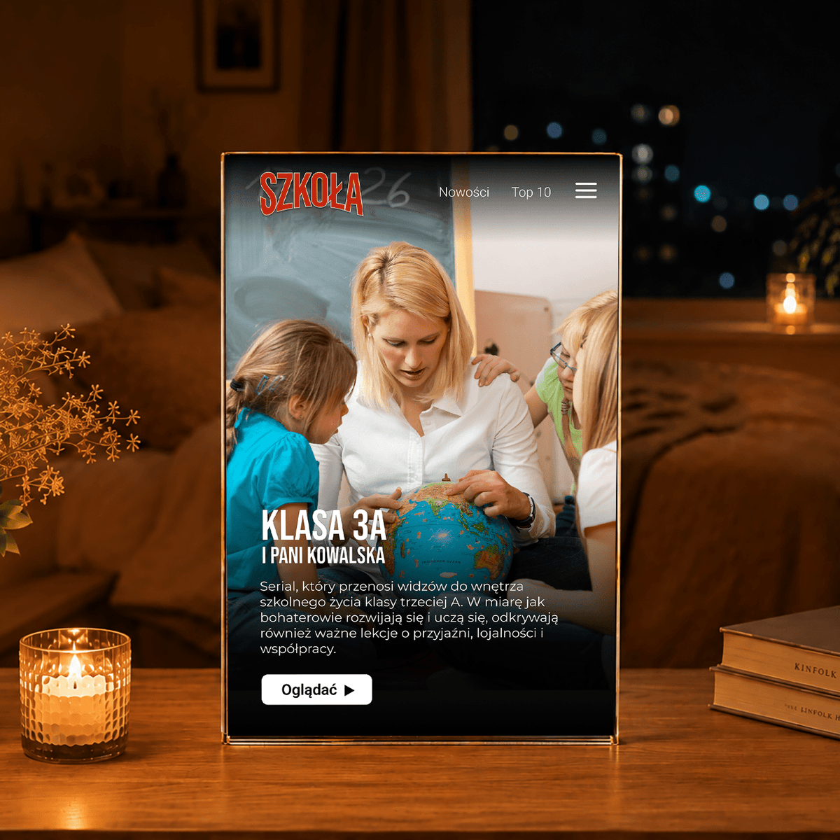 Nasza klasa - Druk na szkle, spersonalizowany prezent dla nauczyciela - idamell.com