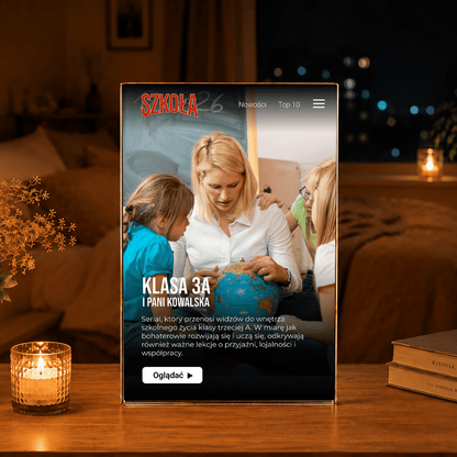 Nasza klasa - Druk na szkle, spersonalizowany prezent dla nauczyciela - idamell.com