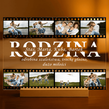 Nasza wspaniała rodzina - Druk na szkle, spersonalizowany prezent dla rodziców - idamell.com
