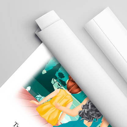 Od mamy dla córki - plakat, spersonalizowany prezent dla dziecka - idamell.com