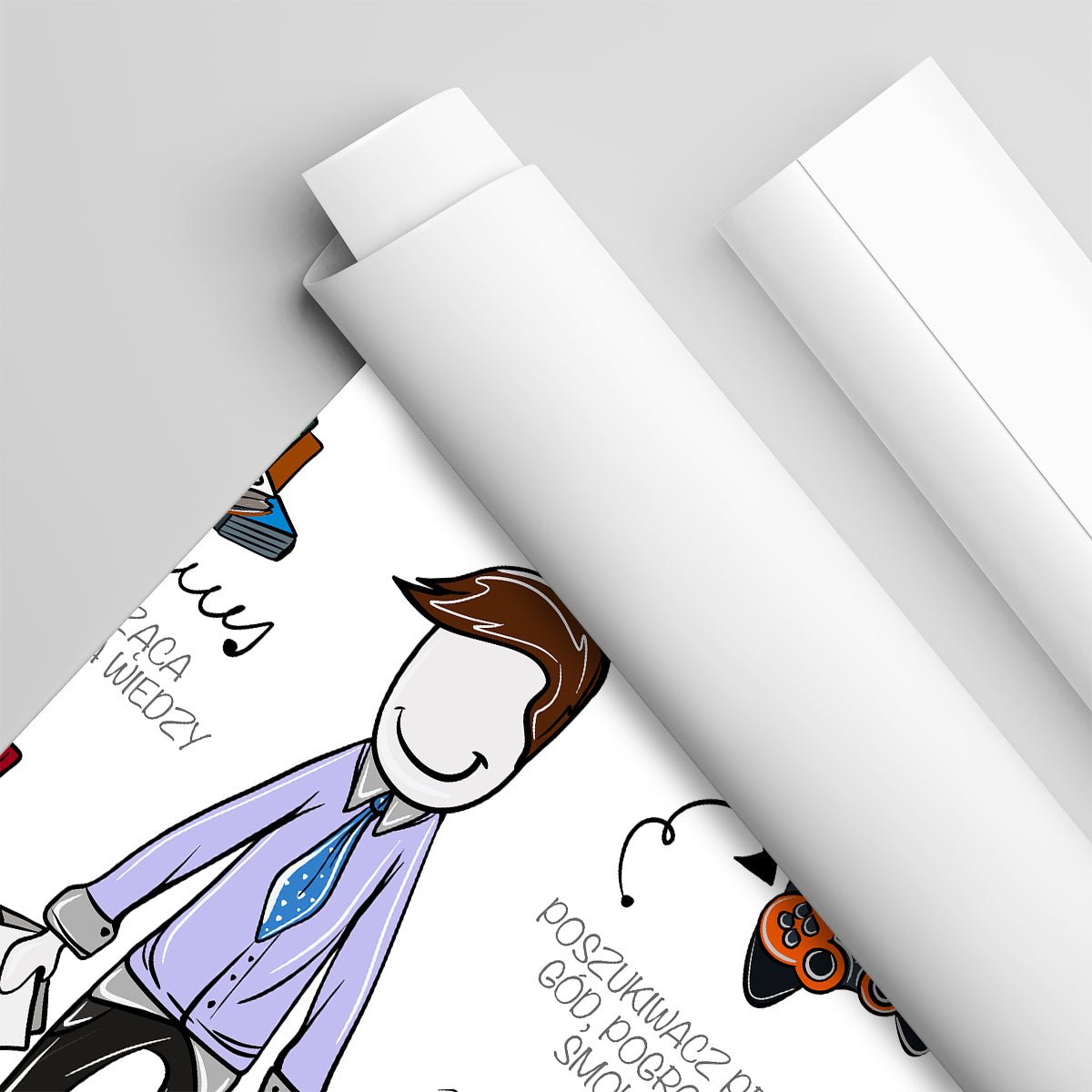 Oto mąż - plakat, spersonalizowany prezent dla męża - idamell.com