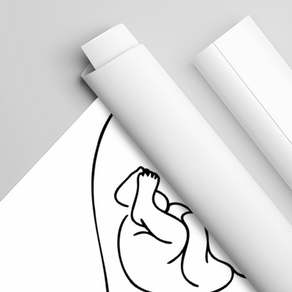 Pamiątka narodzin - plakat, spersonalizowany prezent dla dziecka - idamell.com