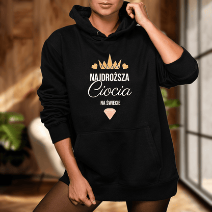 Personalizowana bluza damska z nadrukiem CIOCIA - prezent dla cioci - idamell.com