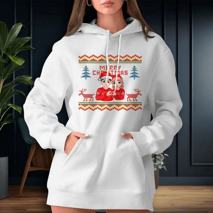 Personalizowana bluza damska z własnym nadrukiem CLIPART GWIAZDKOWY - prezent dla niej - idamell.com