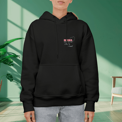 Personalizowana bluza damska z własnym nadrukiem KOCHAMY CIĘ - prezent dla mamy - idamell.com