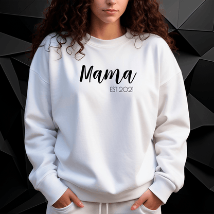Personalizowana bluza damska z własnym nadrukiem MAMA - prezent dla mamy - idamell.com
