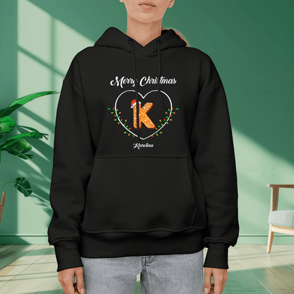 Personalizowana bluza damska z własnym nadrukiem MERRY CHRISTMAS - prezent dla żony - idamell.com