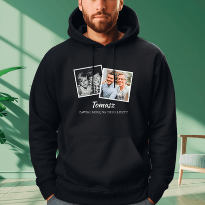 Personalizowana bluza męska z własnym nadrukiem BRAT - prezent dla brata - idamell.com