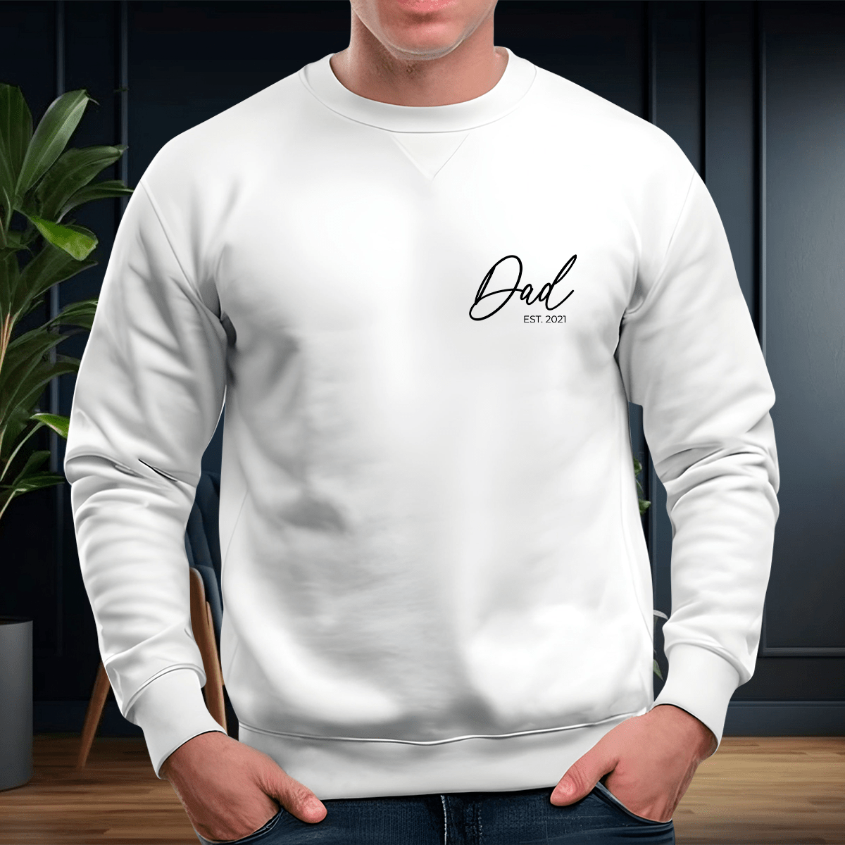 Personalizowana bluza męska z własnym nadrukiem DAD - prezent dla taty - idamell.com