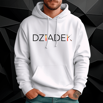 Personalizowana bluza męska z własnym nadrukiem DZIADEK NAPIS - prezent dla dziadka - idamell.com