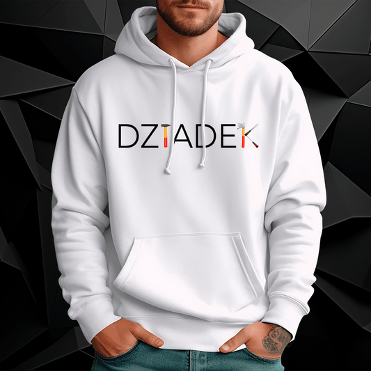 Personalizowana bluza męska z własnym nadrukiem DZIADEK NAPIS - prezent dla dziadka - idamell.com