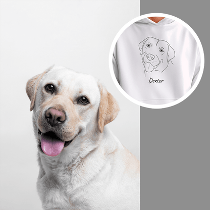 Personalizowana bluza męska z własnym nadrukiem IMIĘ PSA + GRAFIKA - prezent dla miłośnika psów - idamell.com