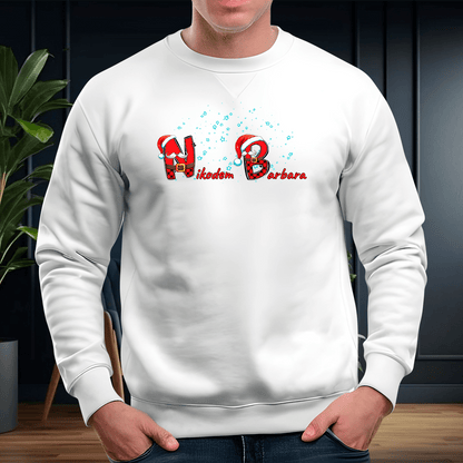Personalizowana bluza męska z własnym nadrukiem IMIONA RODZICÓW - prezent dla taty - idamell.com
