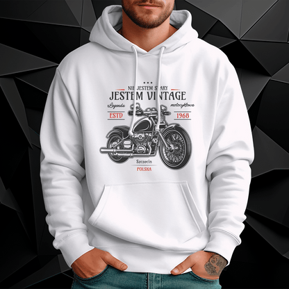 Personalizowana bluza męska z własnym nadrukiem JESTEM VINTAGE - prezent dla mężczyzny - idamell.com
