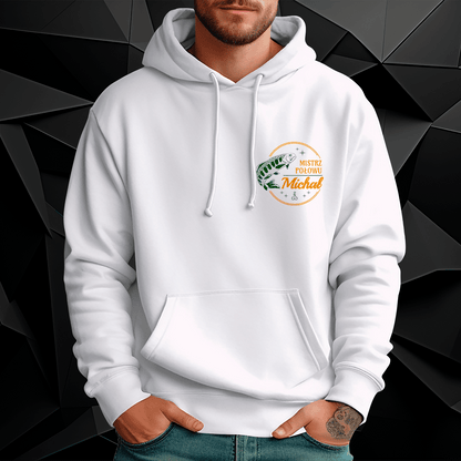 Personalizowana bluza męska z własnym nadrukiem MISTRZ POŁOWU - prezent dla mężczyzny - idamell.com