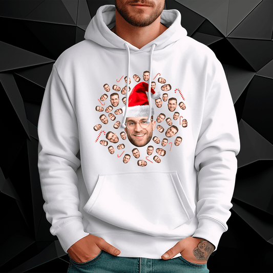 Personalizowana bluza męska z własnym nadrukiem ŚWIĘTY MIKOŁAJ - prezent dla męża - idamell.com