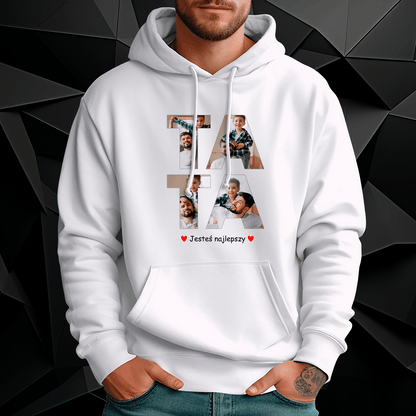 Personalizowana bluza męska z własnym nadrukiem TATA - prezent dla taty - idamell.com