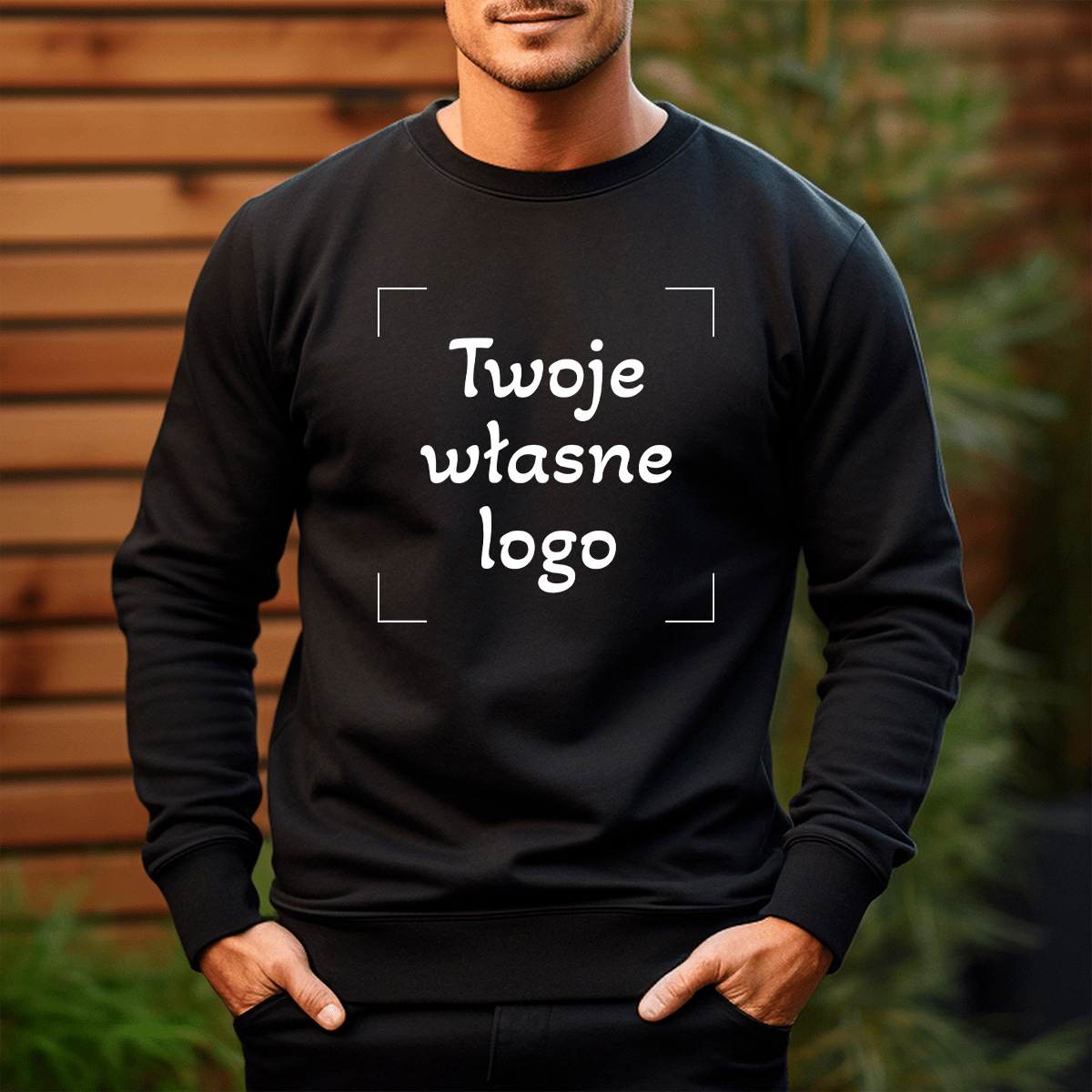 Personalizowana bluza męska z własnym nadrukiem TWÓJ WZÓR - prezent dla niego - idamell.com