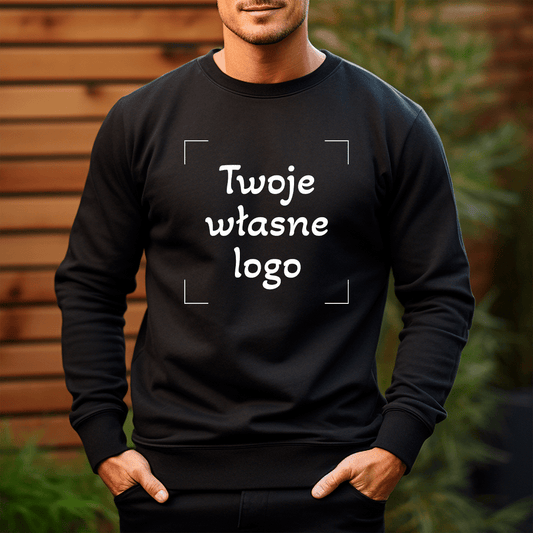 Personalizowana bluza męska z własnym nadrukiem TWÓJ WZÓR - prezent dla niego - idamell.com