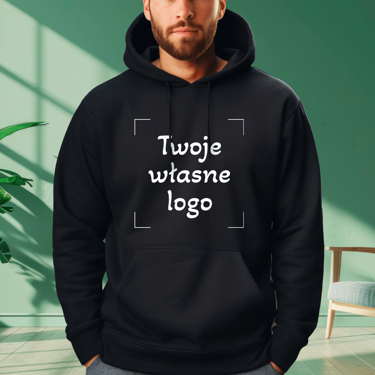 Personalizowana bluza męska z własnym nadrukiem TWÓJ WZÓR - prezent dla niego - idamell.com