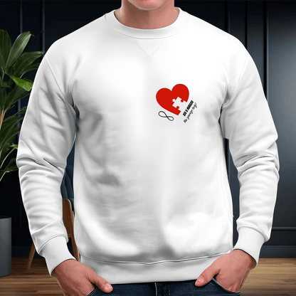 Personalizowane bluzy z własnym nadrukiem NA ZAWSZE RAZEM - prezent dla pary - idamell.com